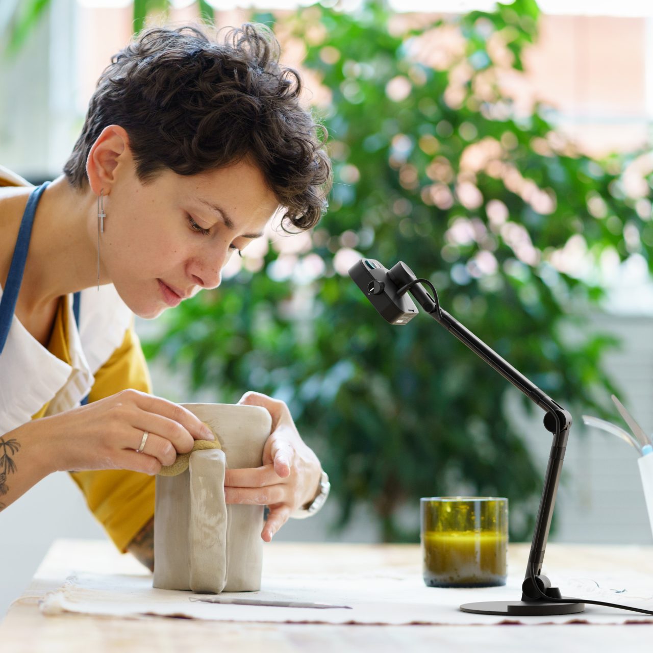 Doc camera use for art demonstrations